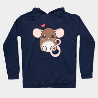 Cute Rat - Brown Hoodie